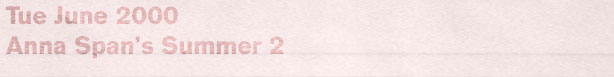 Anna Span's Summer